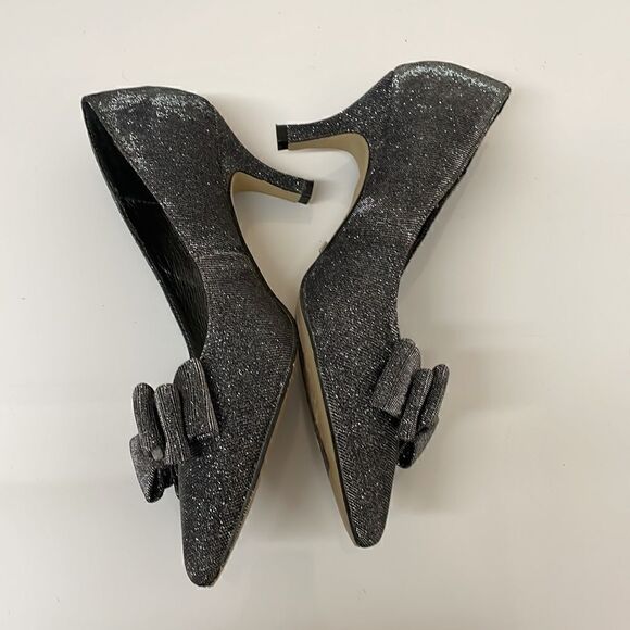 Menbur Sparkly Heels with Bow - Picture 3 of 6